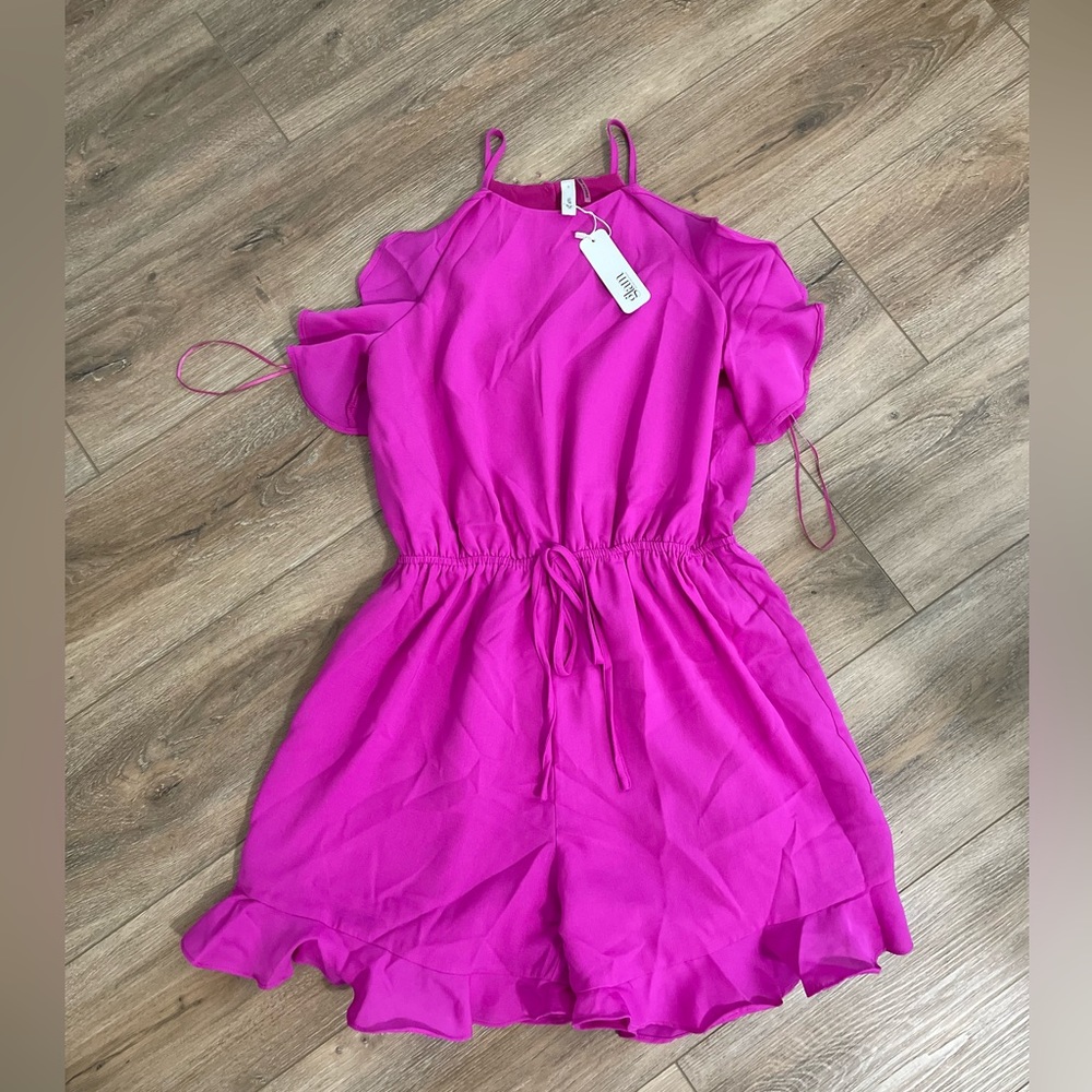 Hot pink romper